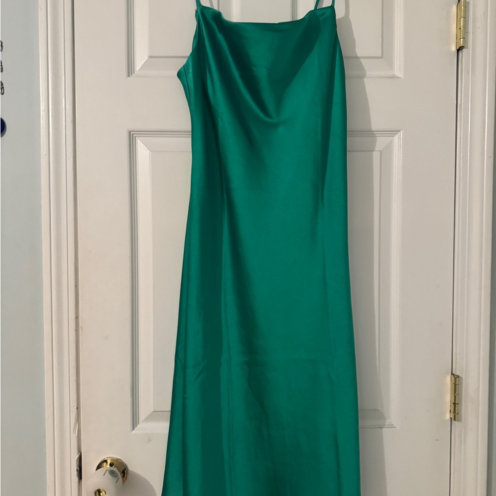 Hatch green silk slip dress size 1 new with tags never worn